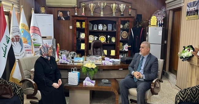 عميد كلية التمريض يستقبل مدير شعبة الأعمال التطوعية