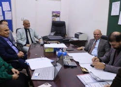 السيد مساعد رئيس جامعة كركوك للشؤون الإدارية والمالية يجري زيارة ميدانية إلى كلية التمريض للاطلاع على سير الامتحانات