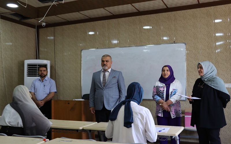 انطلاق الامتحانات التقويمية الوزارية للفصل الدراسي الثاني لطلبة كلية التمريض