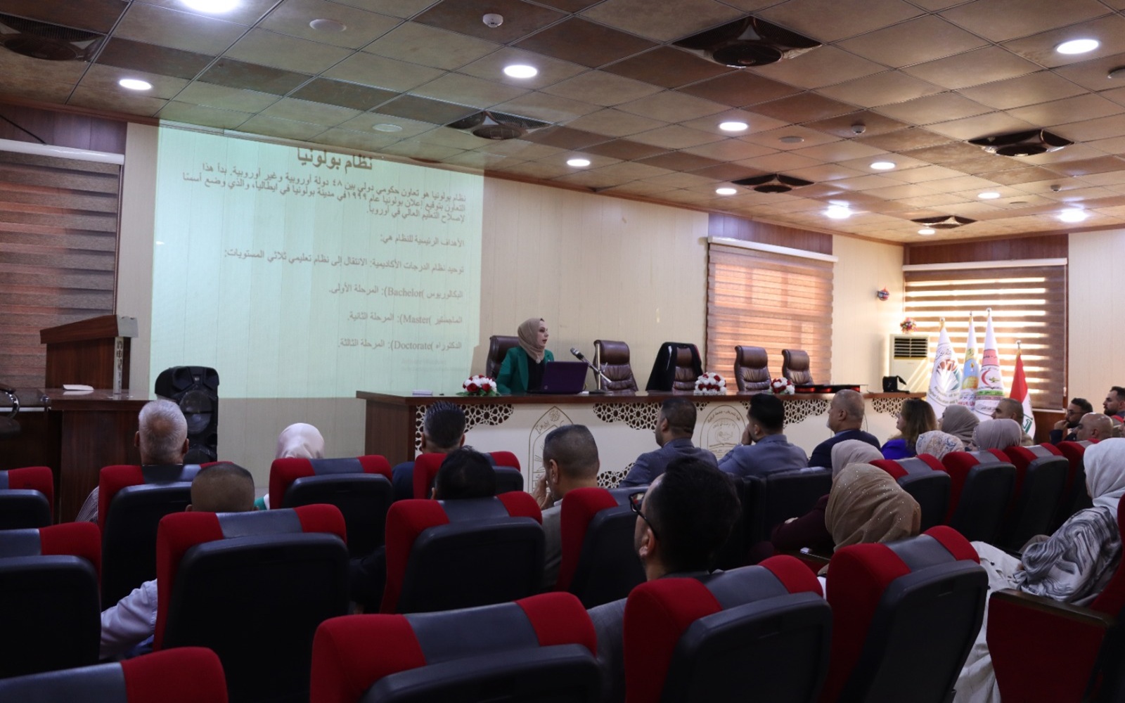 كلية التمريض تقيم ورشة عمل عن نظام بولونيا : الفهم النظري والتطبيق العملي