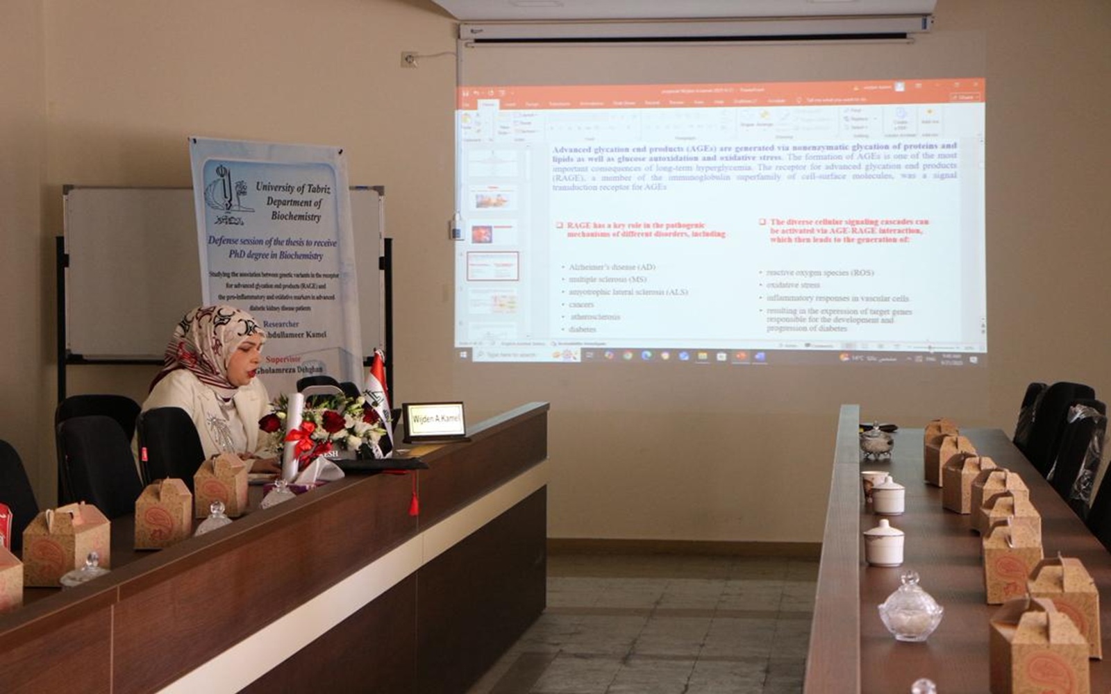 تدريسية من كلية التمريض تحصل على شهادة دكتوراه