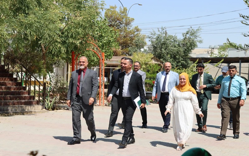 كلية التمريض في جامعة كركوك تستقبل اللجنة الفنية للاطلاع على الكوادر التدريسية والبنية التحتية للمختبرات