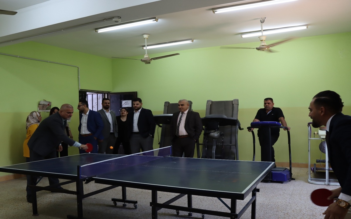 كلية التمريض تنظم بطولة لعبتي (المنضدة والشطرنج) للمنتسبين