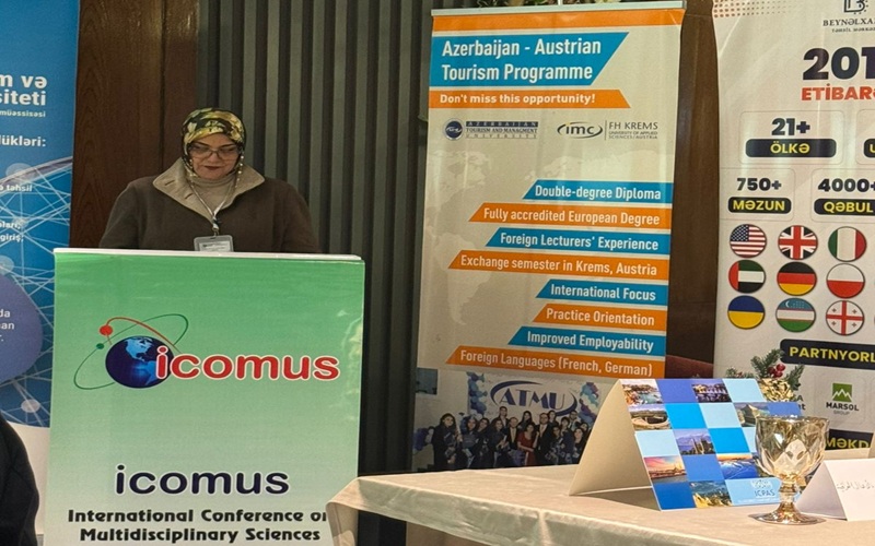 مشاركة تدريسية في مؤتمر علمي دولي