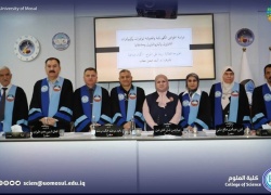 تدريسي في كلية الصيدلة يشارك كعضو في لجنة مناقشة اطروحة دكتوراه في جامعة الموصل
