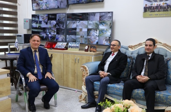 عميد كلية الصيدلة في جامعة كركوك يستقبل الاستاذ المشارك في مركز أبحاث الخلايا الجذعية