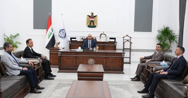 عميد كلية الصيدلة بجامعة كركوك يزور محافظ كركوك لبحث آفاق التعاون الأكاديمي المشترك
