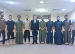 السيد عميد كلية الصيدلة يتفقد الأقسام الداخلية للطلاب