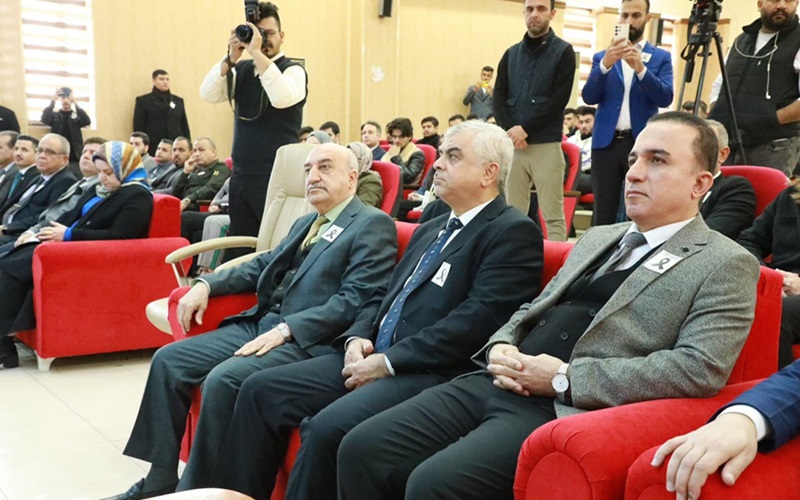 The Dean of the College of Pharmacy participates in the memorial vigil to commemorate the Day of the Turkmen Martyr