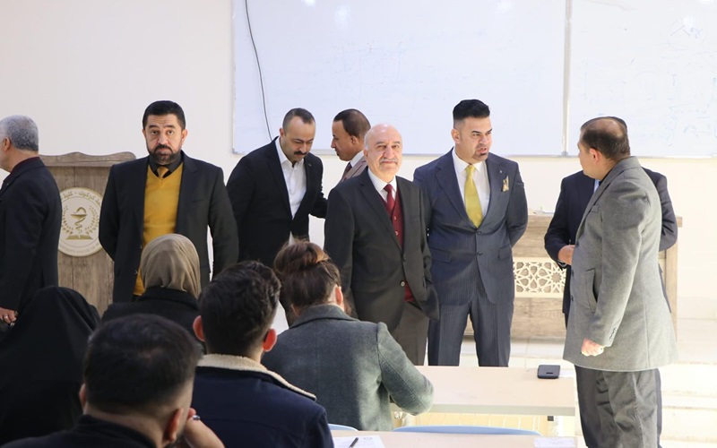 Member of the Parliamentary Higher Education Committee visits the College of Pharmacy at Kirkuk University