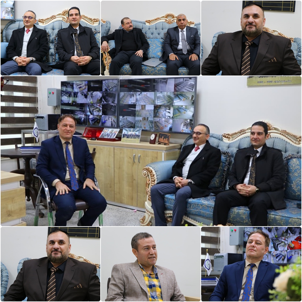 عميد كلية الصيدلة في جامعة كركوك يستقبل الاستاذ المشارك في مركز أبحاث الخلايا الجذعية