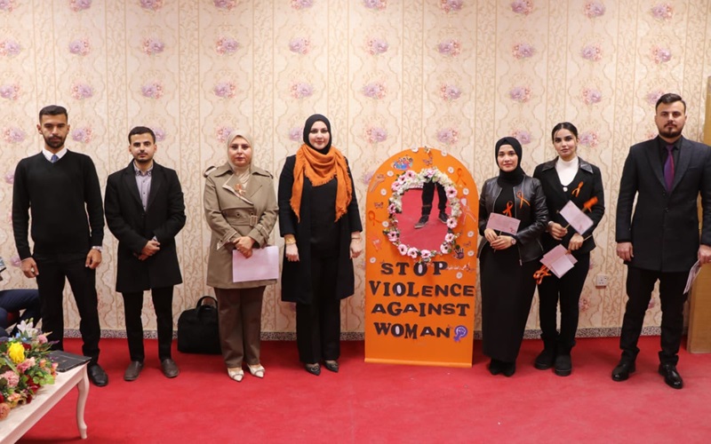 كلية الصيدلة تنظم حملة توعوية حول (دور المؤسسات التعليمية للحد من العنف ضد المرأة)