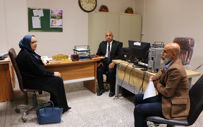 كلية الصيدلة تستقبل لجنة تقييم شعبة الموارد البشرية من رئاسة جامعة كركوك
