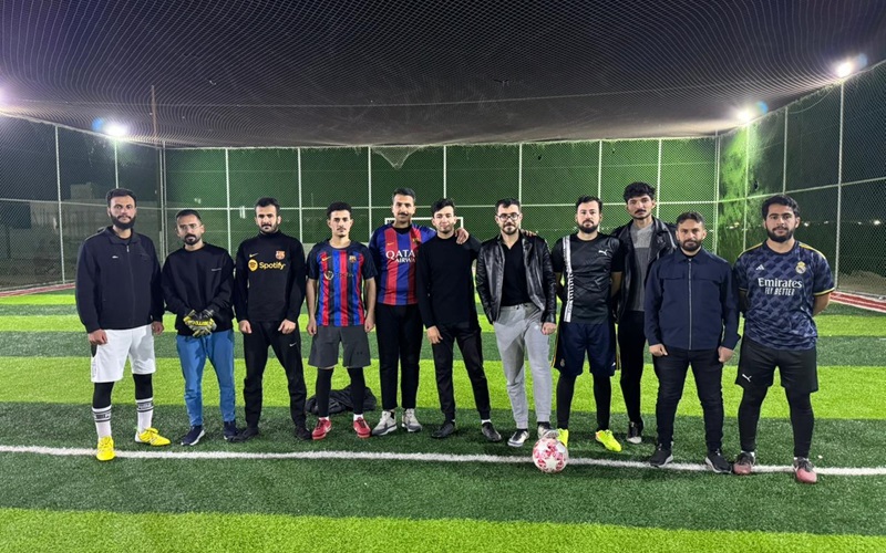 كلية الصيدلة تواصل منافسات بطولة كرة القدم الخماسية لطلبتها