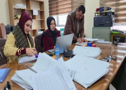 Central Committee Visits the College of Education for Pure Sciences to Oversee the Postgraduate Examination Committee Operations