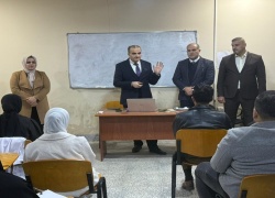 عميد كلية التربية للعلوم الصرفة يلتقي بطلبة المرحلة الأولى