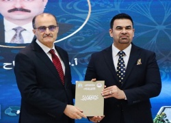 The President of the University of Kirkuk honors Professor Dr. Mustafa Raji Ayed, Dean of the College of Education for Pure Sciences, among the best researchers at the University of Kirkuk