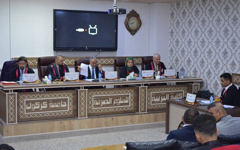 كلية التربية للعلوم الصرفة تناقش رسالة ماجستير (تقييم دور المستخلص المائي والكحولي للعكبر وفيتامينE في ميزان الأكسدة - مضادات الأكسدة وعدد من المتغيرات الكيموحيوية في ذكور الجرذان المعرضة للأجهاد التأكسدي المستحث ببيروكسيد الهيدروجين)