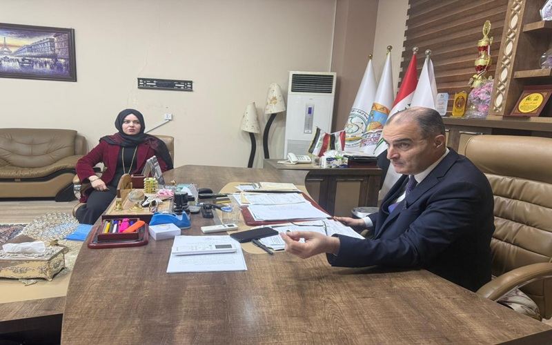 عميد كلية التربية للعلوم الصرفة يستقبل لجنة تقييم شعبة الدراسات العليا 2