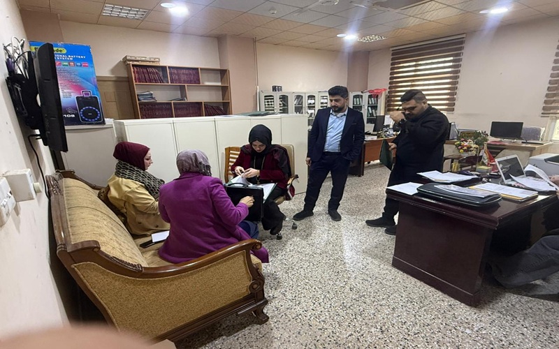 عميد كلية التربية للعلوم الصرفة يستقبل لجنة تقييم شعبة الدراسات العليا 3