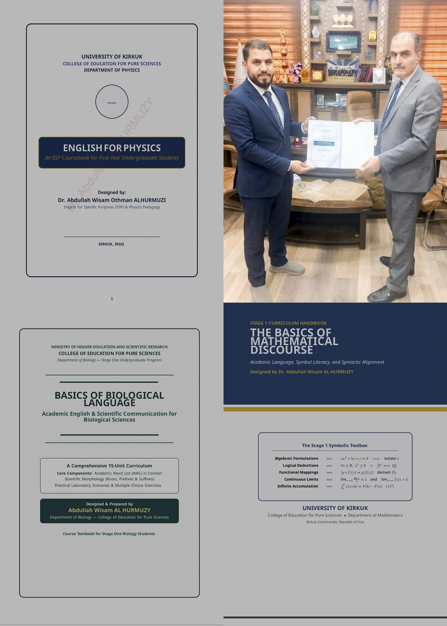 1An outstanding academic achievement in designing a specialized curriculum for the English language edited