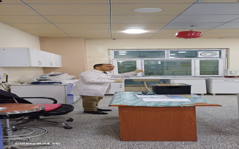 ورشة عمل ميدانية بعنوان ممارسة ميدانية لمعالجة حالات الانسكاب وتطوير مهارات التدريسيين