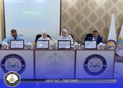 تدريسيتان من قسم علوم الحياة في كلية العلوم تشاركان في لجنة مناقشة رسالة ماجستير في كلية التربية للبنات بجامعة كركوك