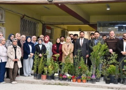 كلية العلوم بجامعة كركوك تنظم حملة تشجير واسعة احتفاءً بيوم التشجير الوطني