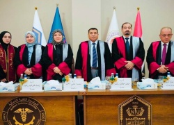 تدريسي في كلية العلوم بجامعة كركوك يترأس لجنة مناقشة رسالة ماجستير في الجامعة التقنية الشمالية