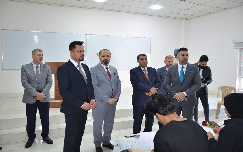 The President of Kirkuk University inspects the progress of the final exams for the first-stage students in the College of Science
