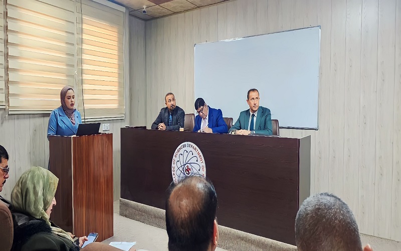 Participation of a teaching staff from the College of Science - University of Kirkuk in a comprehensive examination committee at the University of Tikrit