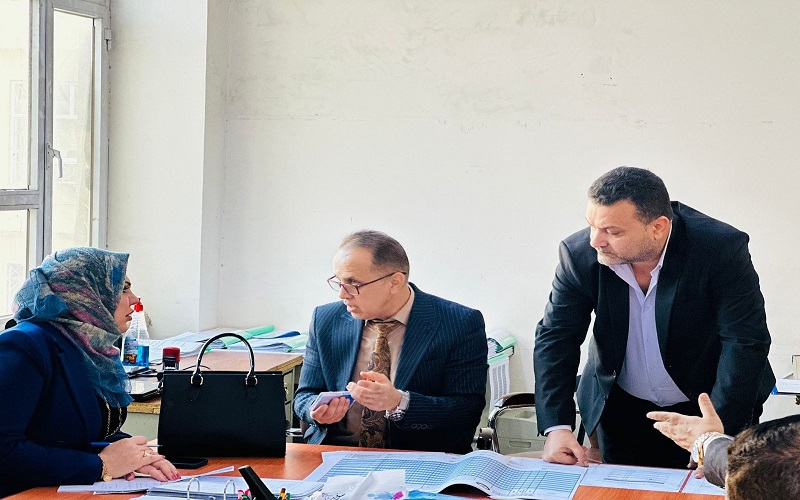 كلية العلوم جامعة كركوك  زيارة  اللجنة المركزية المشرفة على سير الامتحانات النهائية