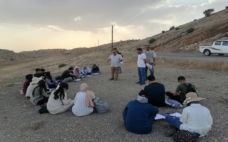 قسم الجيولوجيا التطبيقية ينظم  العمل الحقلي الى منطقة دوكان / السليمانية