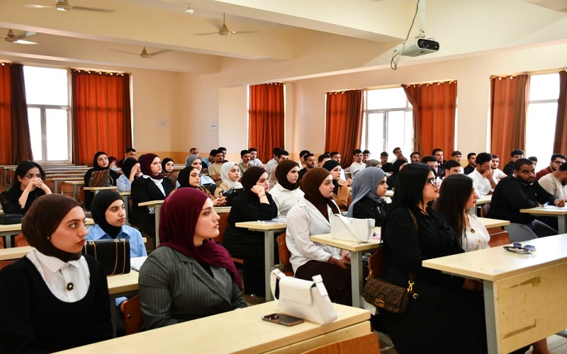 كلية العلوم في جامعة كركوك تنظم محاضرة إرشادية عن أخلاقيات الطالب الجامعي