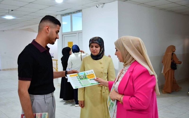 شعبة الإرشاد النفسي الجامعي تنظم حملة توعوية لتعزيز نظافة البيئة الجامعية
