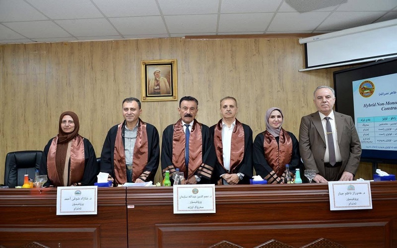 معاون عميد كلية العلوم يشارك عضواً في لجنة مناقشة رسالة ماجستير في كلية التربية بجامعة صلاح الدين