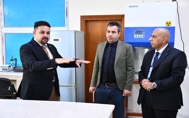 زيارة تقييمية لمختبرات قسم علوم الحياة ضمن برامج تطوير البيئة المختبرية