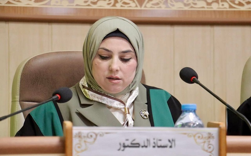 تدريسية في كلية العلوم _ جامعة كركوك تشارك في لجنة مناقشة أطروحة دكتوراه في جامعة تكريت
