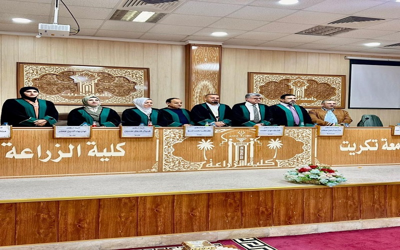تدريسية في كلية العلوم _ جامعة كركوك تشارك في لجنة مناقشة أطروحة دكتوراه في جامعة تكريت