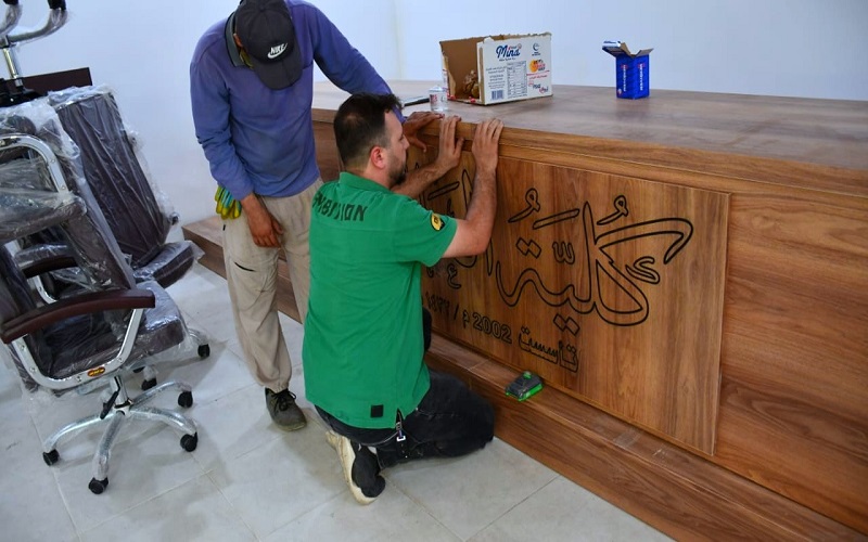 تواصل كلية العلوم في جامعة كركوك أعمالها النهائية لتجهيز القاعة النموذجية