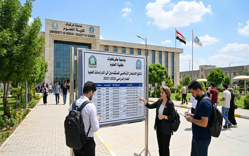 نتائج الامتحان التنافسي للمتقدمين الى الدراسات العليا للعام الدراسي 2026-2027
