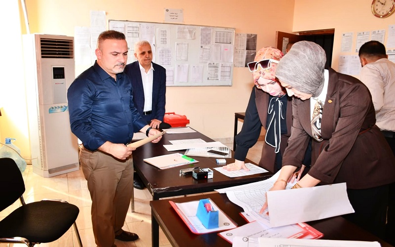 اللجنة المركزية تتابع امتحانات الدراسات العليا للدور الثاني في كلية العلوم بجامعة كركوك