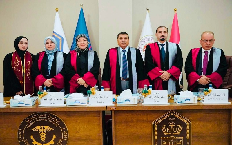 تدريسي في كلية العلوم بجامعة كركوك يترأس لجنة مناقشة رسالة ماجستير في الجامعة التقنية الشمالية