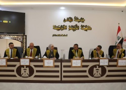 A faculty member from the College of Physical Education and Sports Sciences is participating as a member of a doctoral dissertation discussion committee at Diyala University.