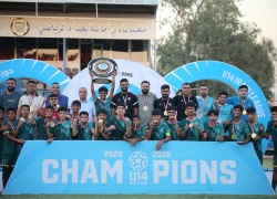 A faculty member at the College of Physical Education and Sports Sciences wins the Iraqi Football League title as coach of the North Gas Club's youth team.