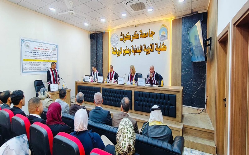 رسالة ماجستير في كلية التربية البدنية وعلوم الرياضة  تناقش تنمية بعض مهارات التفكير المحوري وتعلم المهارات الاساسية بتخصص كرة اليد للطلاب 