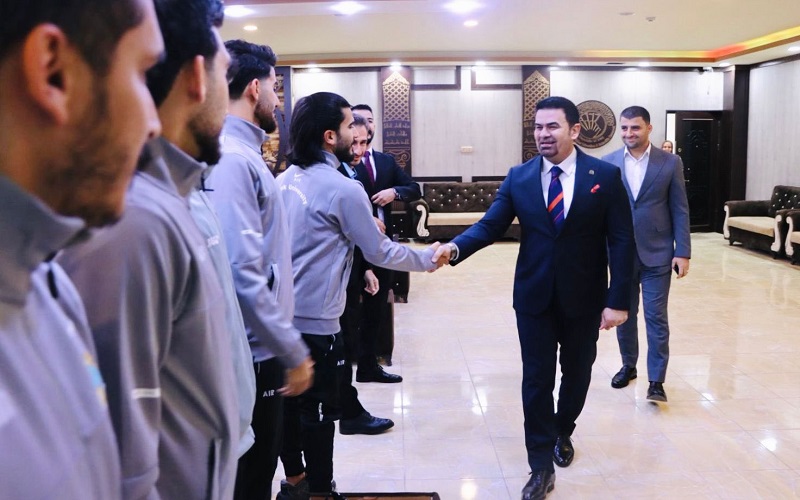 رئيس جامعة كركوك يكرم الفرق المشاركة في بطولات الجامعات العراقية