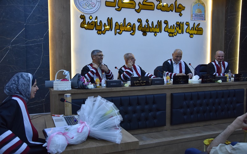 رسالة ماجستير في جامعة كركوك تناقش بعض المتغيرات البايوميكانيكية وعلاقتها ببعض القدرات الحركية والبدنية الخاصة ودقة التهديف بوجه القدم الداخلي للاعبات الكرة &quot; الصالات &quot; 