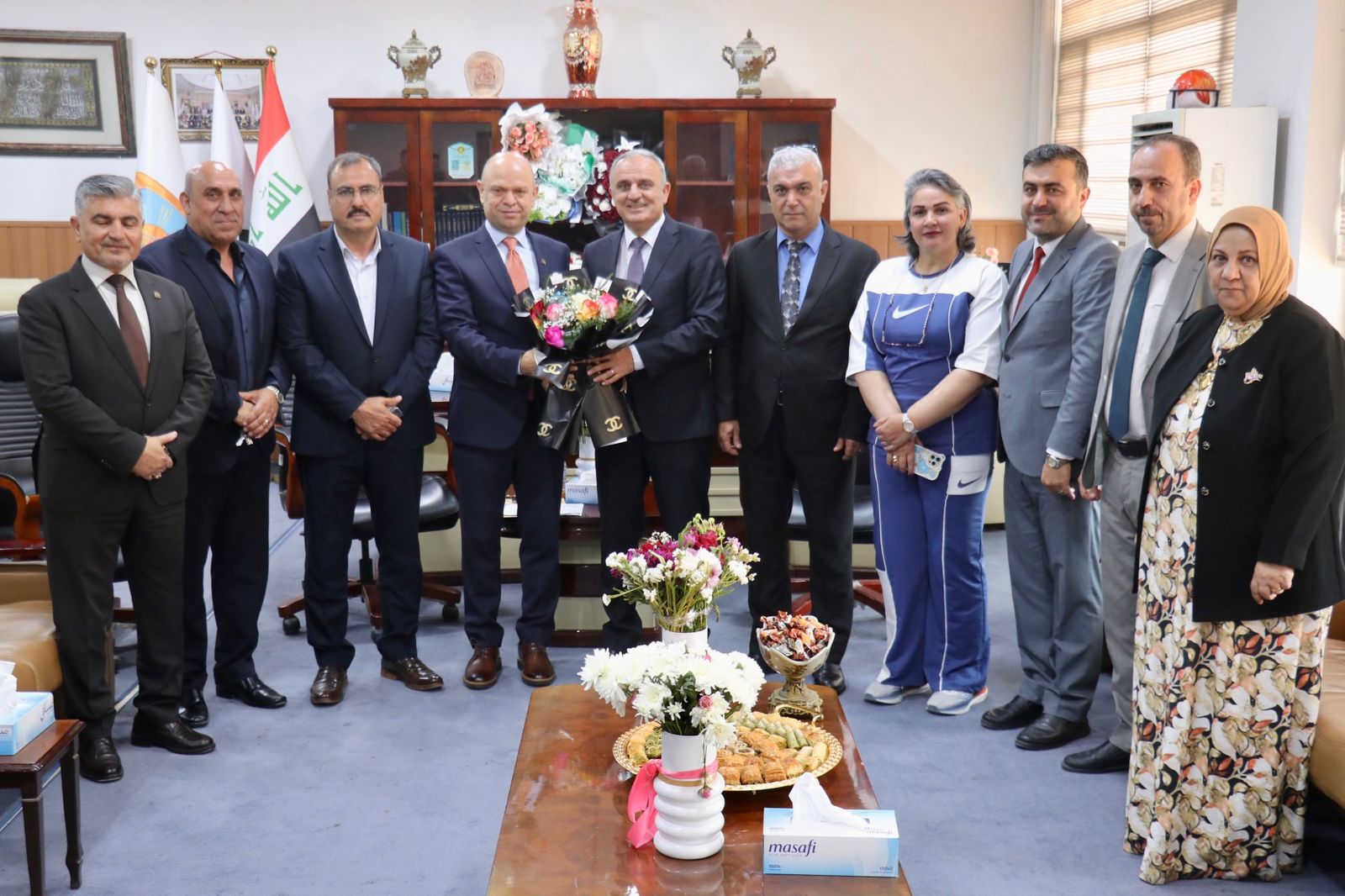 Offering congratulations