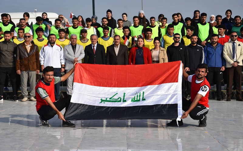 كلية التربية البدنية وعلوم الرياضة تقيم مهرجاناً لاستقبال طلبة المرحلة الاولى 